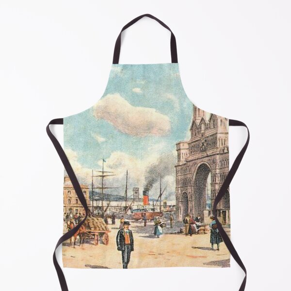 Item preview, Vintage Illustration of Dundee, Scotland - Harbour & Royal Arch designed and sold by yourscotland.