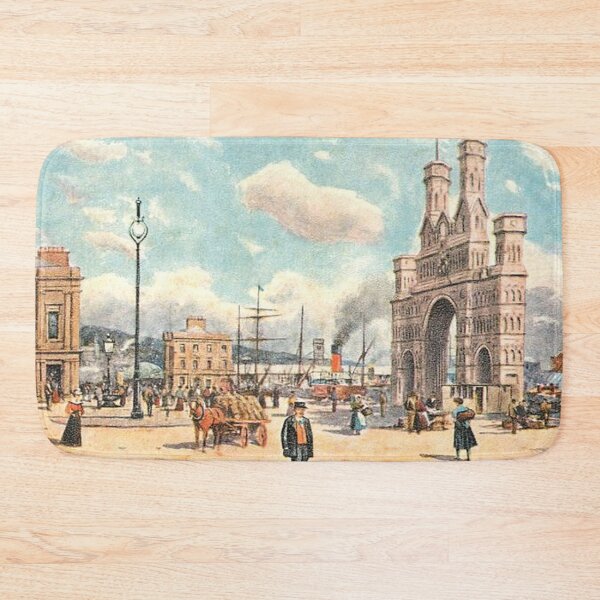 Item preview, Vintage Illustration of Dundee, Scotland - Harbour & Royal Arch designed and sold by yourscotland.