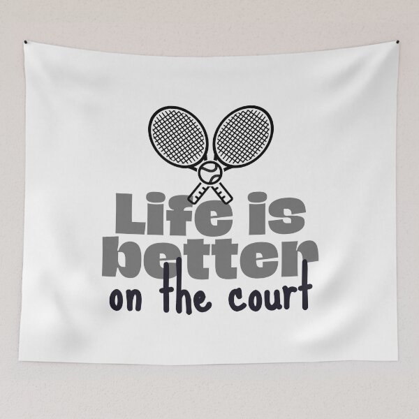 Item preview, Life is better on the court designed and sold by TheGreenGoat.