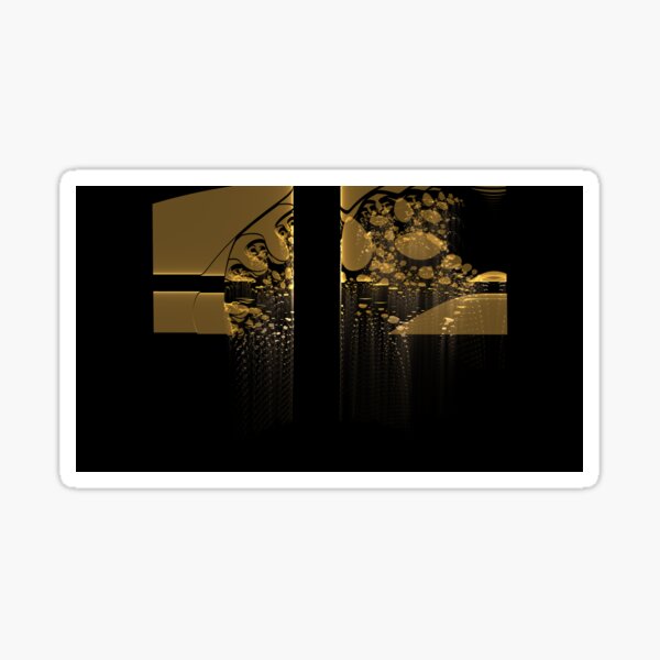 golden rain Sticker