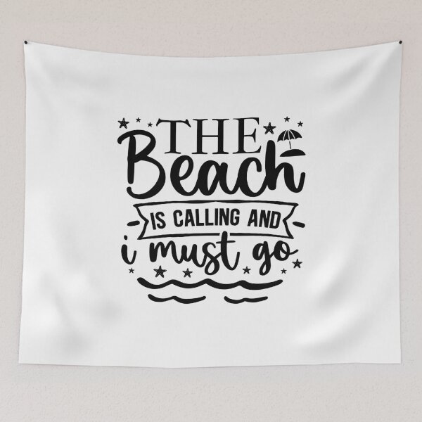 Item preview, the beach is calling and i must go  designed and sold by yakibo.