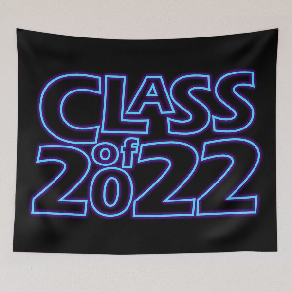 Item preview, Class of 2022 (Neon Glow Hell Fire (Blue on Purple)) designed and sold by gkillerb.