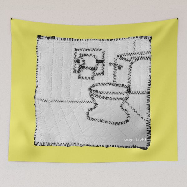 Item preview, The Thinking Chair (quilted toilet paper quilted to quilted toilet paper) designed and sold by SAMGordonART.