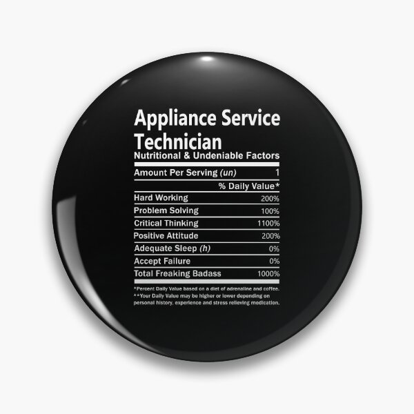 Item preview, Appliance Service Technician T Shirt - Nutritional And Undeniable Factors Gift Item Tee designed and sold by enstacee75.