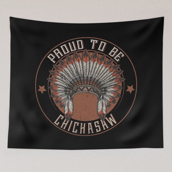 Item preview, Native American Tribe Indigenous People :Native American Proud to be Chickasaw Tribe Headdress- Native American Shirt- First Nation Chickasaw Shirt- Chickasaw Gift designed and sold by nativeStor.