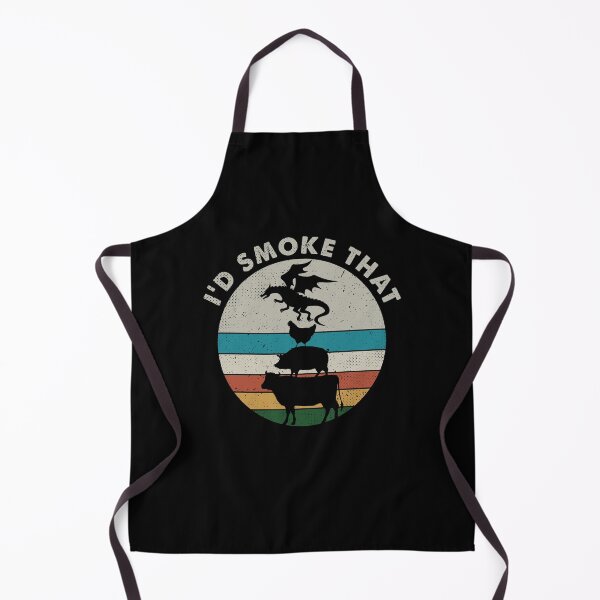 Item preview, I'd Smoke That Perfect Pitmaster Gift Meat Grilling Barbecue Meat Smoker Dragon designed and sold by Ameddesigns.