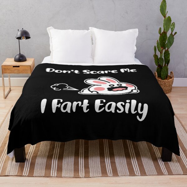Item preview, Don't Scare Me I Fart Easily Fart Joke Cute Funny Bunny Lover  designed and sold by ZeLittleFamily.