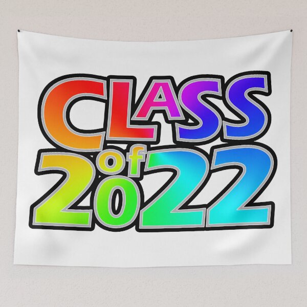 Item preview, Class of 2022 (Rainbow w Silver Border) on White designed and sold by gkillerb.