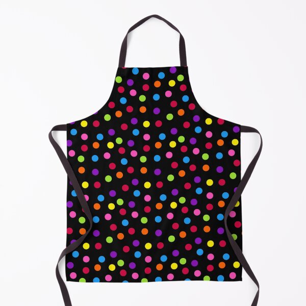 Item preview, Black Rainbow Multi-color Confetti Polka Dot designed and sold by wordznart.