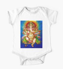 "GANESHA HINDU GOD" Vintage Deity Print One Piece - Short Sleeve
