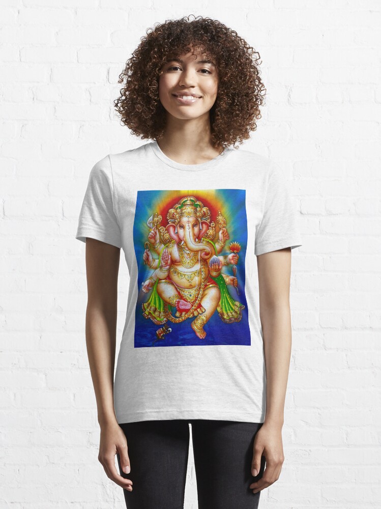 GANESHA HINDU GOD ; Vintage Deity Print | Essential T-Shirt