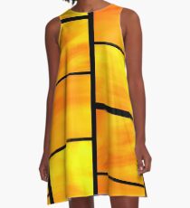 abstract trittico 1 A-Line Dress