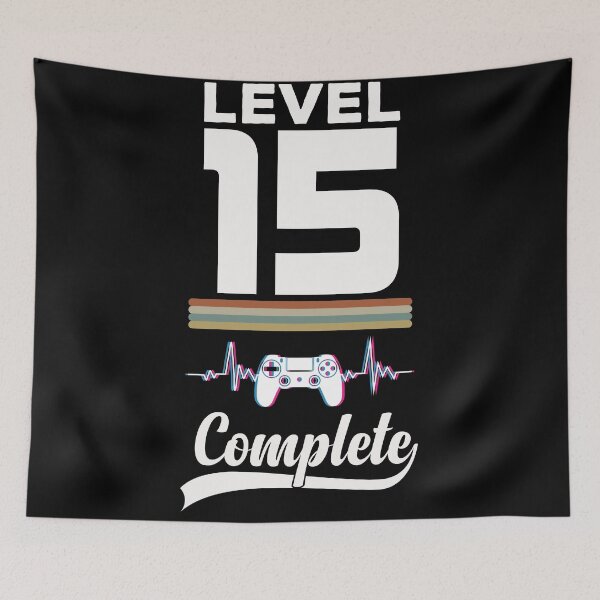 Item preview, Level 15 Complete - Born in 2006 Gaming - 15th Birthday Anniversary Video Game Father's Day Christmas Present designed and sold by ALITOPRINCE.