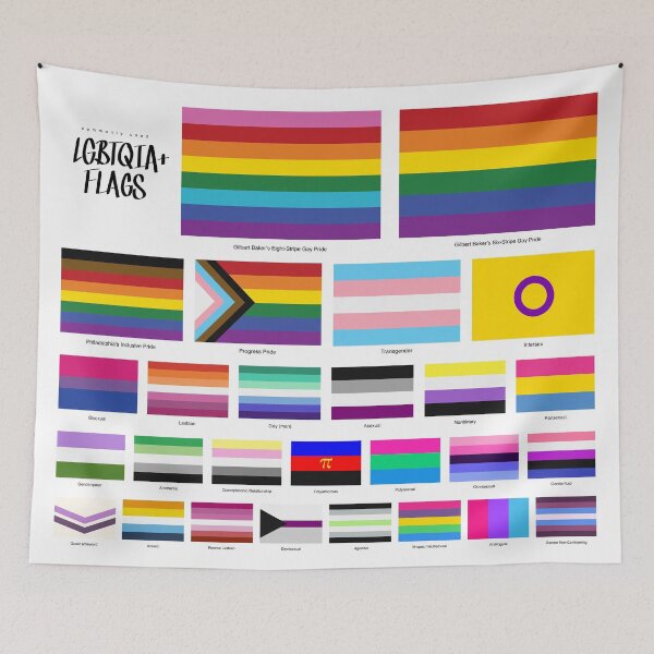 Item preview, commonly used LGBTQIA+ Flags designed and sold by Skyler Orion X.