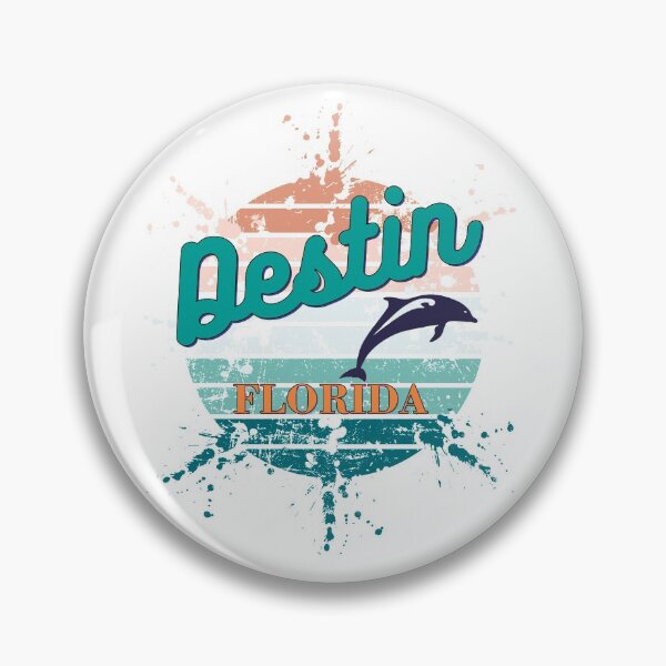 Item preview, Destin Florida Exploding Watercolor Retro Vintage Sunset designed and sold by adriana-holmes.