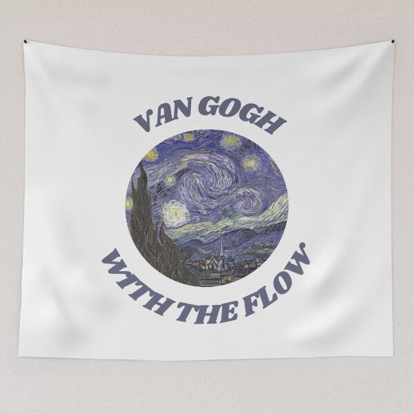 Item preview, Vincent Van Gogh con el flujo colorido designed and sold by tkims.