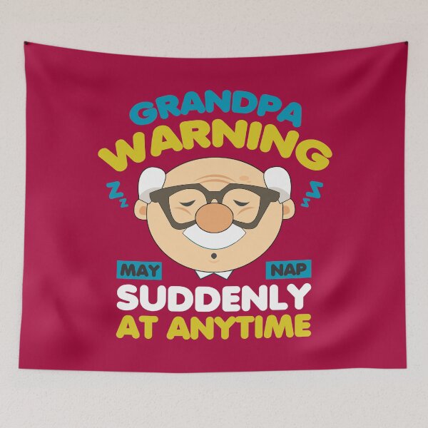 Item preview, May Nap Suddenly At Any Time Funny Grandpa Warning designed and sold by Chris Pierre Art.
