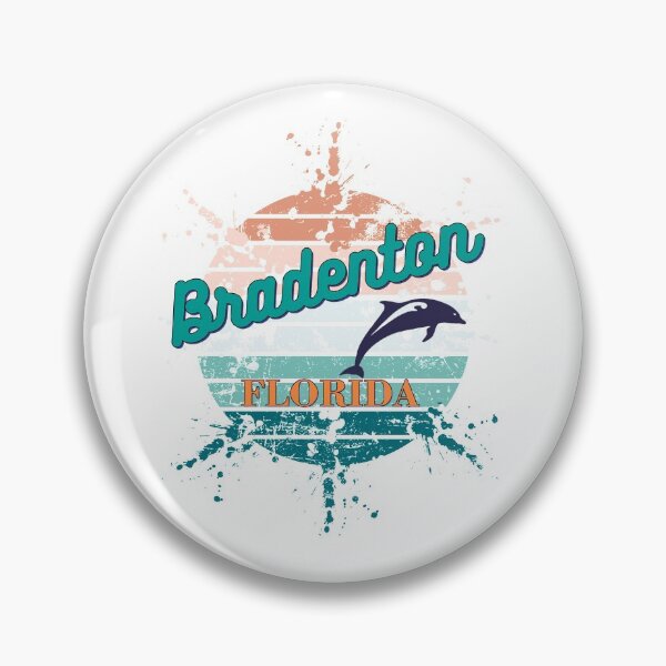 Item preview, Brandenton Florida Exploding Watercolor Retro Sunset  designed and sold by adriana-holmes.