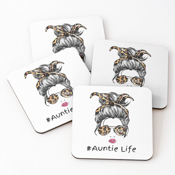 Item preview, Auntie Life Leopard Messy Bun Life designed and sold by speakupandshine.