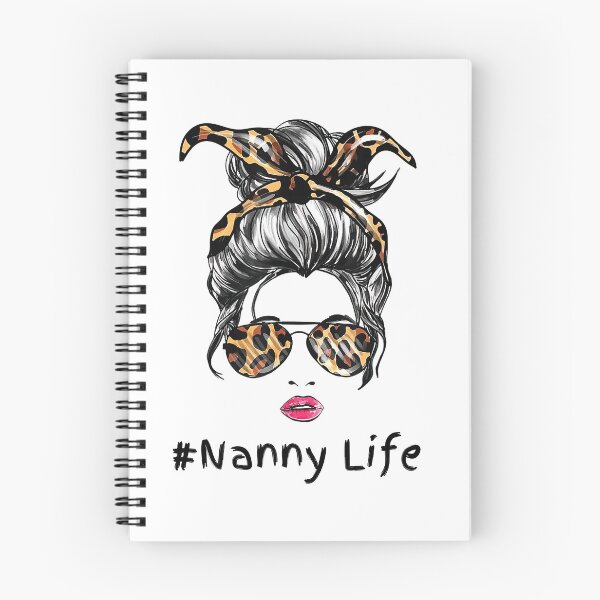 Item preview, Nanny Life Leopard Messy Bun Life designed and sold by speakupandshine.