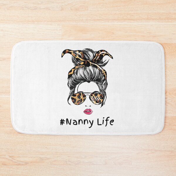 Item preview, Nanny Life Leopard Messy Bun Life designed and sold by speakupandshine.