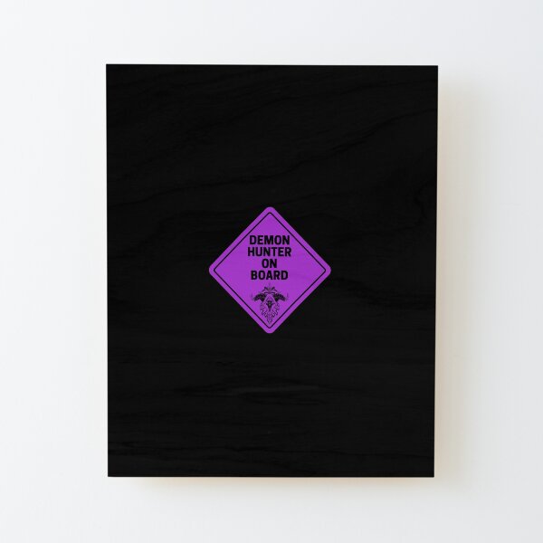 Demon Hunter Class Crest | Perfect Gift Wood Mounted Print