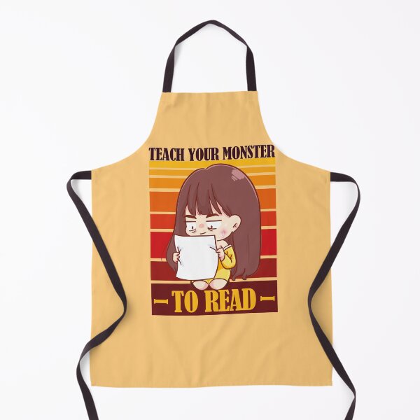Item preview, Teach your Monster to Read- Cute Kawaii little girl reading designed and sold by EvaWolf.