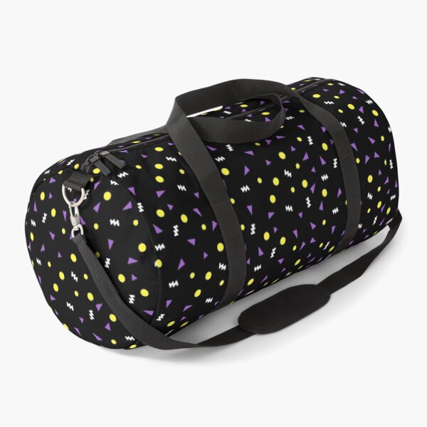 90s Carpet Pattern But It's Nonbinary Pride Flag Colors Duffle Bag