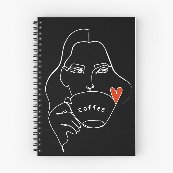 Item preview, Coffee line art, Girl line art, Coffee lover, Line art girl designed and sold by kMariaART.