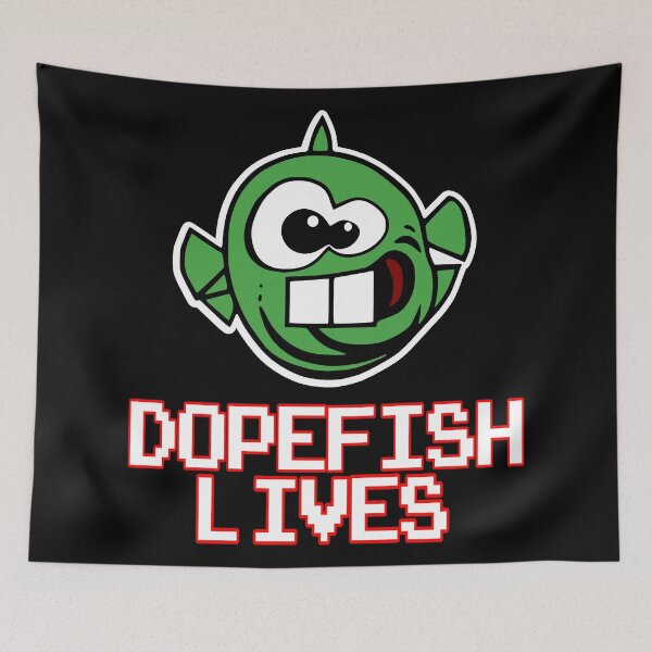 Item preview, Dopefish lives - Retro PC Gamer -Classic Video Game Inside Joke  designed and sold by jacob-jendrey.