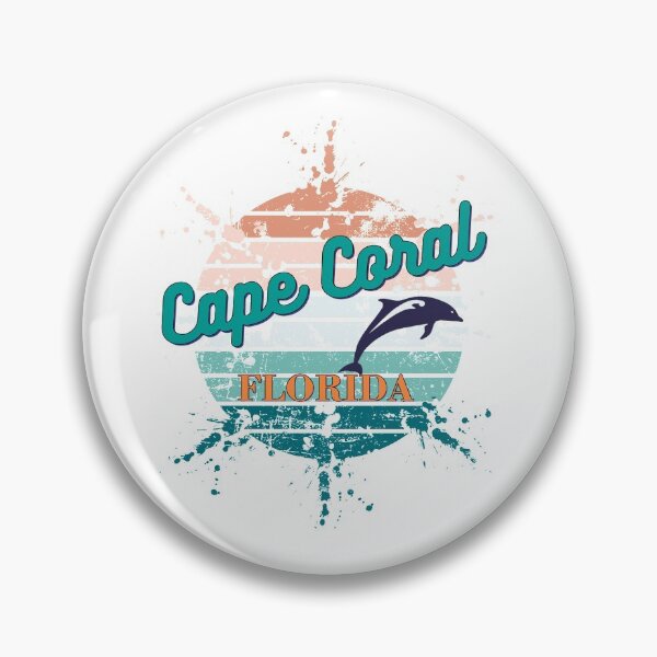 Item preview, Cape Coral Florida Exploding Watercolor Retro Sunset designed and sold by adriana-holmes.
