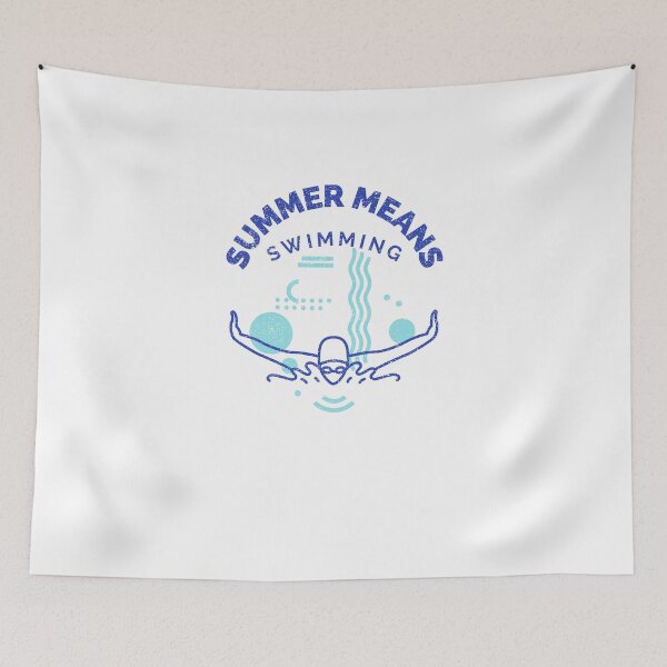 Item preview, Summer Means Swimming  designed and sold by art-fox.