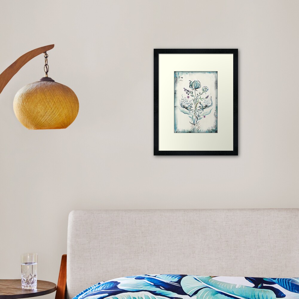 Delicate Bouquet Framed Art Print