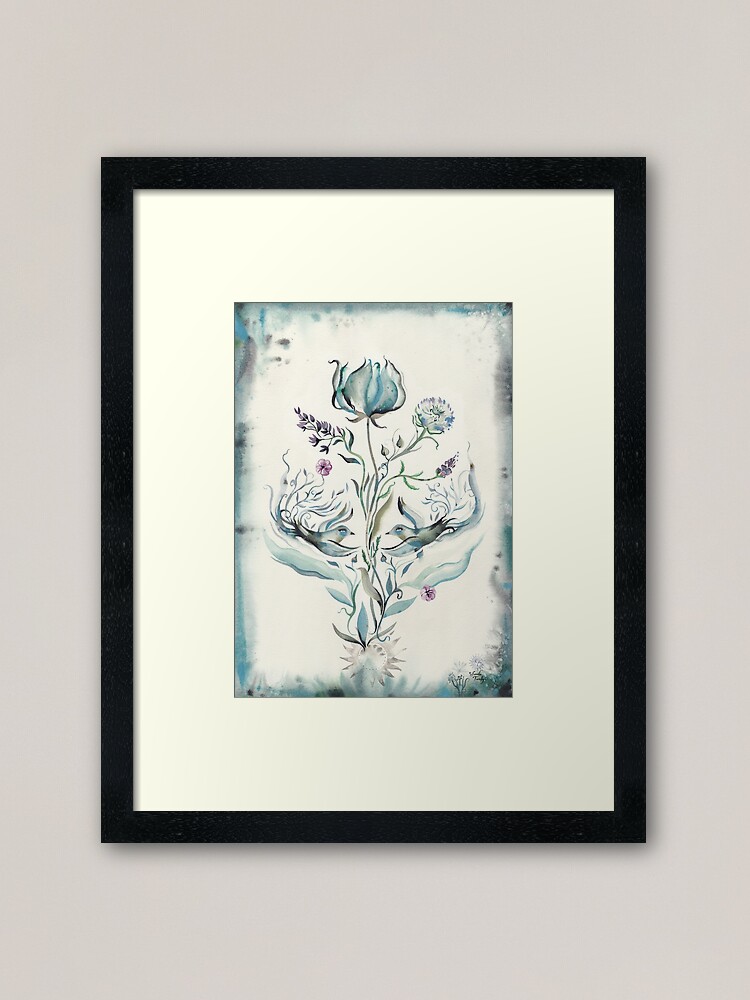 Alternate view of Delicate Bouquet Framed Art Print