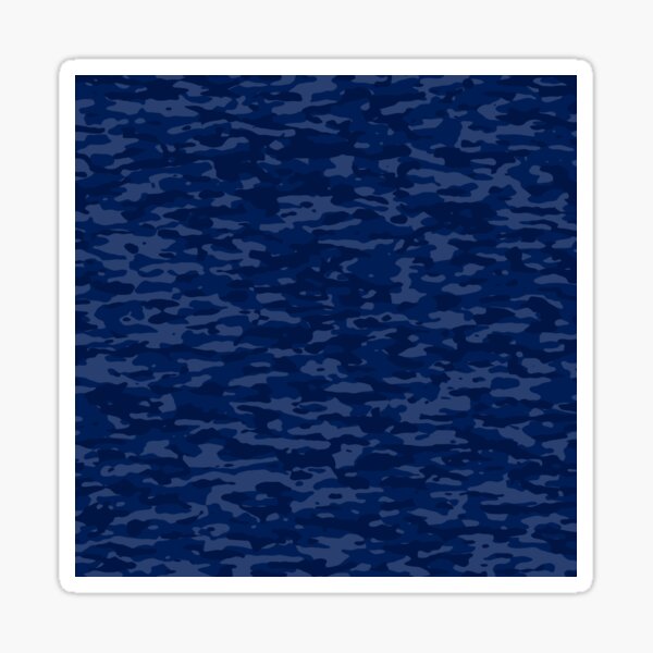 Blue camouflage Sticker