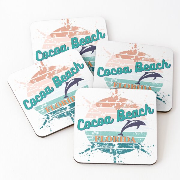 Item preview, Cocoa Beach Florida Exploding Watercolor Retro Sunset designed and sold by adriana-holmes.