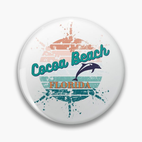 Item preview, Cocoa Beach Florida Exploding Watercolor Retro Sunset designed and sold by adriana-holmes.
