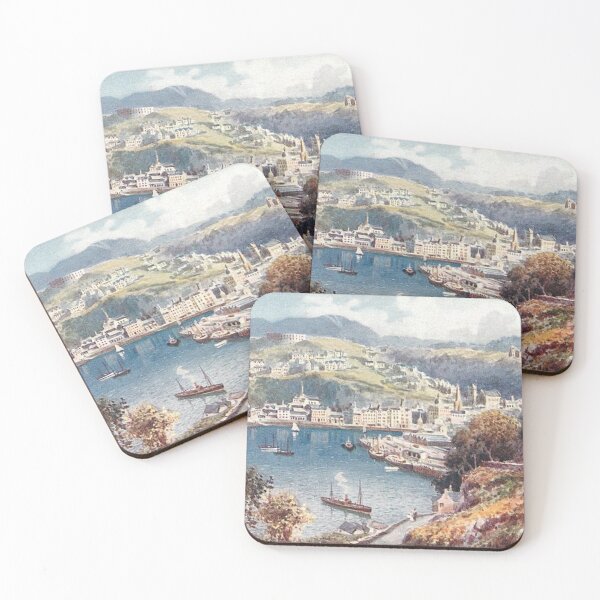 Item preview, Vintage Illustration of Oban, Scotland - From Pulpit Hill designed and sold by yourscotland.