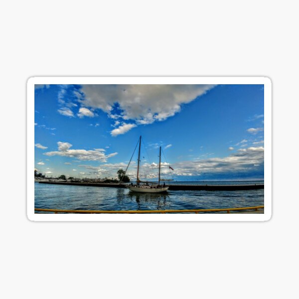 Boat By Yannis Lobaina Sticker