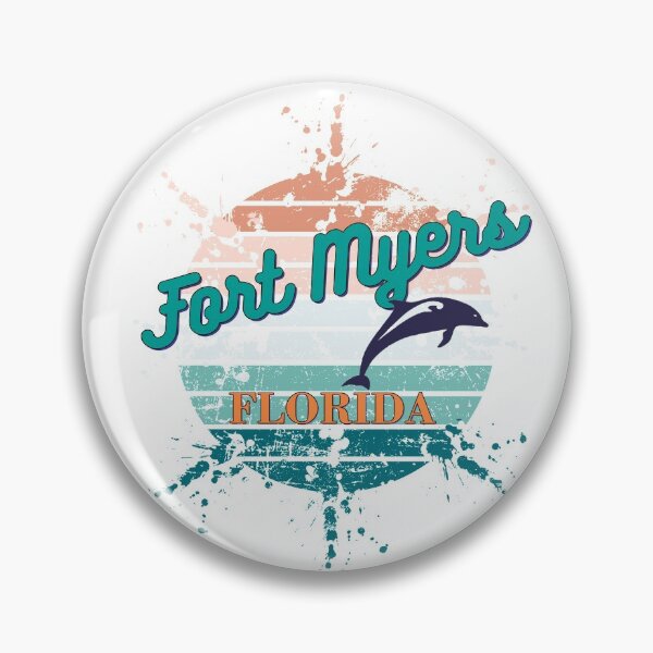 Item preview, Fort Myers Florida Exploding Watercolor Retro Sunset designed and sold by adriana-holmes.