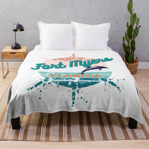 Item preview, Fort Myers Florida Exploding Watercolor Retro Sunset designed and sold by adriana-holmes.
