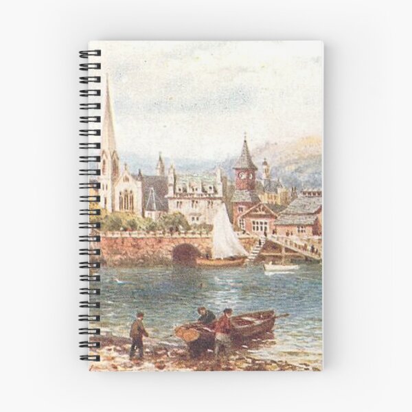 Item preview, Vintage Illustration of Oban, Scotland - The Harbour designed and sold by yourscotland.