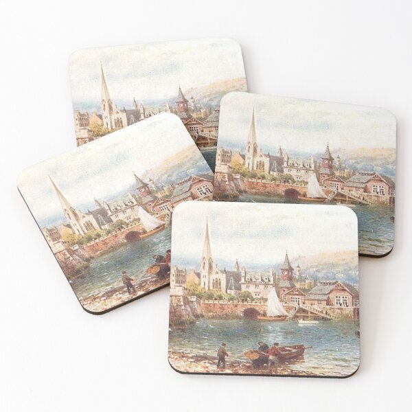 Item preview, Vintage Illustration of Oban, Scotland - The Harbour designed and sold by yourscotland.