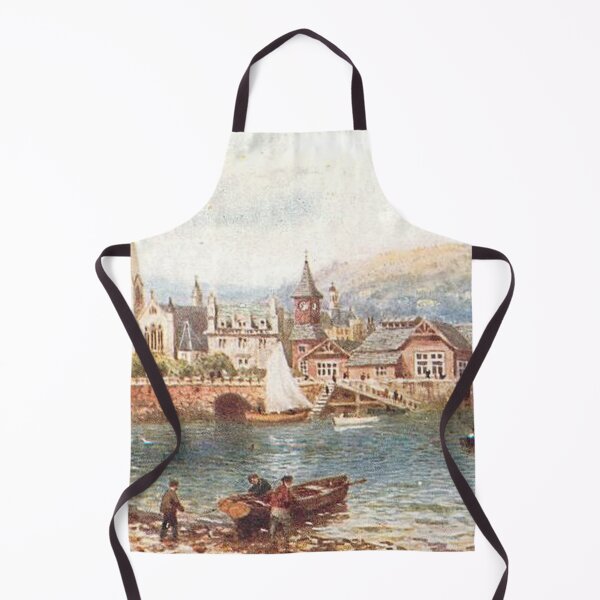 Item preview, Vintage Illustration of Oban, Scotland - The Harbour designed and sold by yourscotland.