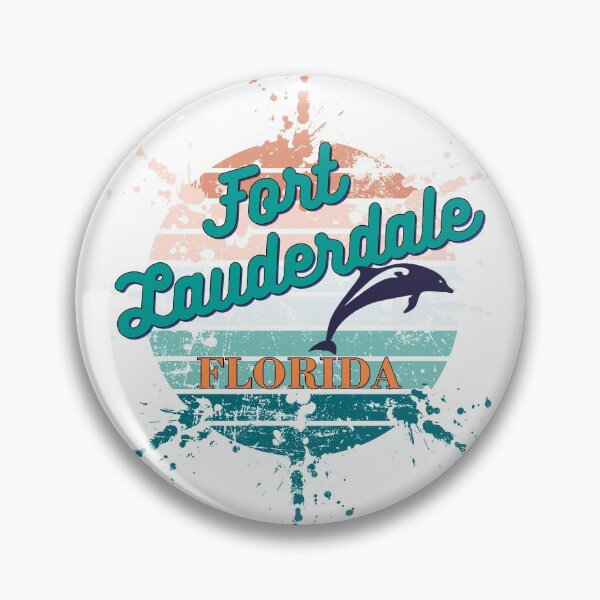 Item preview, Fort Lauderdale Florida Exploding Watercolor Retro Sunset designed and sold by adriana-holmes.