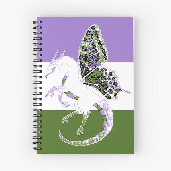 Item preview, Genderqueer Pride Fae Dragon With Flag designed and sold by Zac Stigdon.