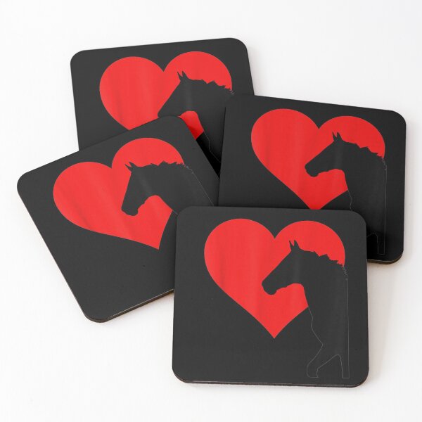 Item preview, Horse Equestrian I Love Horses Red Heart  designed and sold by zpruby.