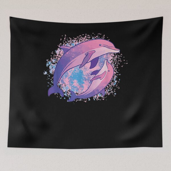 Item preview, Dolphin Love Dolphins In Watercolor Style  designed and sold by tashiav.
