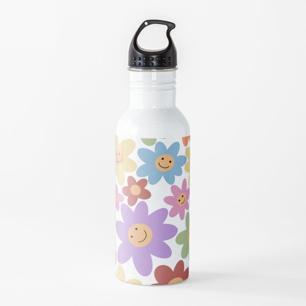 Pastel Flower Smiles Water Bottle