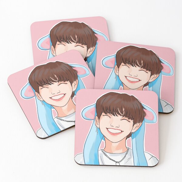 Item preview, Stray kids Han jisung artwork [pink version] designed and sold by LilMissRandom17.